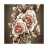 Retro Flower - Partial Round Diamond Painting