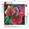 Colorful Rose - Partial Round Diamond Painting