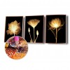 Golden Flower - Full Round Diamond Painting(95x45cm)