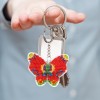 Butterfly Keychain- Bead Embroidery