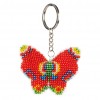 Butterfly Keychain- Bead Embroidery