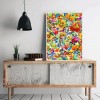 Colorful Flower Butterfly - Full Round Diamond Painting