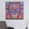 Flower Skull Head - Crystal Rhinestone Diamond Painting