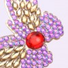 3pcs DIY Butterfly Full Drill Diamond Brooch Women Elegant Sweater Badges