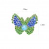 3pcs DIY Butterfly Full Drill Diamond Brooch Women Elegant Sweater Badges