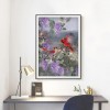 Flower Bird - Full Round Diamond Painting