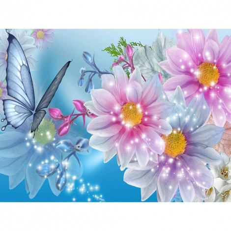 Fantasy Flower - Partial Round Diamond Painting