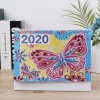 DIY Butterfly Special Shaped Diamond Painting Mini 2020 Table Calendar Gift