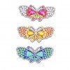 3pcs Butterfly Rhinestone Hair Clip DIY Crystal Bowknot Barrettes