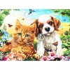 Dog Cat - Full Round Diamond Painting