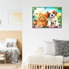 Dog Cat - Full Round Diamond Painting