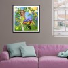 Flower Little Girl - Full Round Diamond Painting