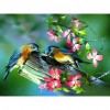 Flower Birds - Full Round Diamond Painting