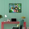 Flower Birds - Full Round Diamond Painting