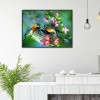 Flower Birds - Full Round Diamond Painting