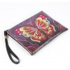 DIY Butterfly Special Shaped Diamond Painting Wristlet Wallet Women Clutch