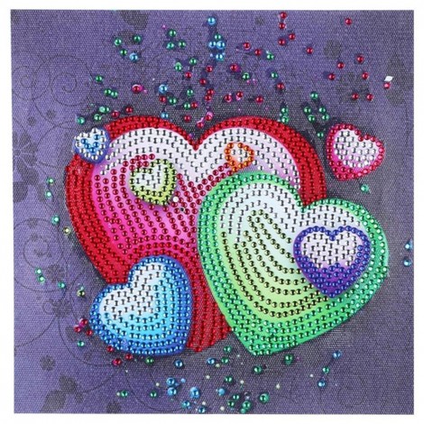 Heart - Crystal Rhonestone Diamond Painting