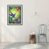 Flower Bird - Full Round Diamond Painting