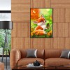 Fox Flower - Full Round Diamond Painting