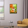 Fox Flower - Full Round Diamond Painting