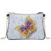 DIY Butterfly Special Shaped Diamond Painting Leather Chain Crossbody Bags