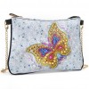 DIY Butterfly Special Shaped Diamond Painting Leather Chain Crossbody Bags