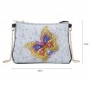 DIY Butterfly Special Shaped Diamond Painting Leather Chain Crossbody Bags