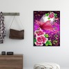 Flower Butterfly - Full Round Diamond Painting