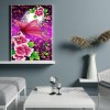 Flower Butterfly - Full Round Diamond Painting