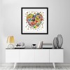 Butterfly Heart - Full Round Diamond Painting(30*30cm)