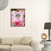 Flower Kitten - Full Round Diamond Painting