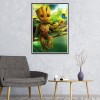 Groot And Butterfly - Full Round Diamond Painting