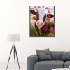 Cow Flower - Full Round Diamond Painting