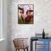 Cow Flower - Full Round Diamond Painting