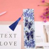 DIY Butterfly Special Shaped Diamond Painting Leather Bookmark with Tassel