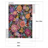 Colorful Flowers-Partial Round Diamond Painting