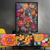 Colorful Flowers-Partial Round Diamond Painting