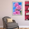 Pink Flowers - Full Round Diamond Painting