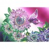 Flower Butterfly - Crystal Rhinestone Diamond Painting