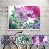 Flower Butterfly - Crystal Rhinestone Diamond Painting