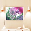 Flower Butterfly - Crystal Rhinestone Diamond Painting