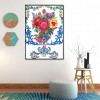 Colorful Flowers-Partial Round Diamond Painting