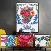 Colorful Flowers-Partial Round Diamond Painting