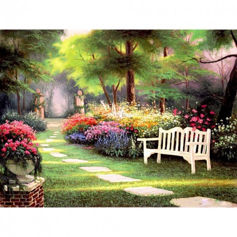 Fantasy Garden - Full Round Diamond Painting