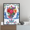 Colorful Flowers-Partial Round Diamond Painting