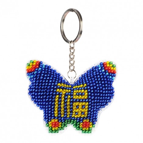 Butterfly Keychain- Bead Embroidery