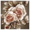 Rose - Partial Round Diamond Painting(25*25cm)