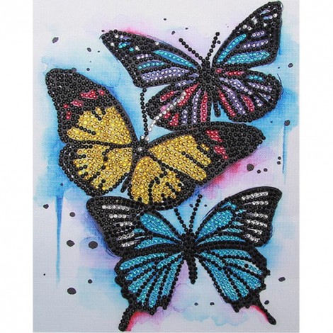 Butterfly - Crystal Rhinestone Diamond Painting(25*30cm)