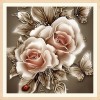 Rose - Partial Round Diamond Painting(25*25cm)