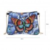 DIY Butterfly Special Shaped Diamond Painting Leather Chain Messenger Bags